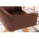 Seturi scaune, HoReCa - Set de 2 scaune pivotante Loft, Lemn, Microfibra, Maro antic A-42389 VC