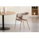 Seturi scaune, HoReCa - Set de 2 scaune aspect retro, Metal Auriu, Catifea Bej, NOBLESSE A-47582 VC