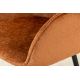 Seturi scaune, HoReCa - Set de 2 scaune pivotante, Metal Negru, Chenille Maro, AVIGNON A-46471 VC