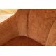 Seturi scaune, HoReCa - Set de 2 scaune pivotante, Metal Negru, Chenille Maro, AVIGNON A-46471 VC