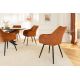 Seturi scaune, HoReCa - Set de 2 scaune pivotante, Metal Negru, Chenille Maro, AVIGNON A-46471 VC