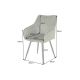 Seturi scaune, HoReCa - Set de 2 scaune pivotante, Metal Negru, Chenille Verde, AVIGNON A-46472 VC