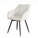 Seturi scaune, HoReCa - Set de 2 scaune pivotante, Metal Negru, Chenille Sampanie, AVIGNON A-46470 VC