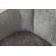 Seturi scaune, HoReCa - Set de 2 scaune pivotante, Metal Negru, Chenille Gri, AVIGNON A-46469 VC