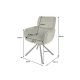 Seturi scaune, HoReCa - Set de 2 scaune pivotante, Metal Negru, Chenille Verde, UNIQUE A-46320 VC