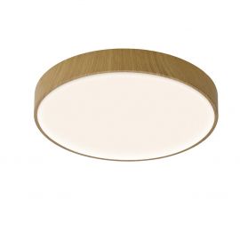 Plafoniere - Plafoniera LED CCT, dimabila, diametru 38cm, lemn, CUMBUCO II MA-8837