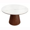 Masa rotunda, Ceramica Alba, Furnir Nuc, UNIQUE 120cm A-45144 VC