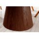 Mese dining - Masa rotunda, Ceramica Alba, Furnir Nuc, UNIQUE 120cm A-45144 VC