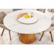 Mese dining - Masa rotunda, Ceramica Alba, Furnir Stejar, UNIQUE 120cm A-45143 VC