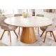 Mese dining - Masa rotunda, Ceramica Alba, Furnir Stejar, UNIQUE 120cm A-45143 VC