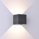 Aplice - Aplica LED dimabila iluminat exterior ambiental IP54 DAVOS gri MA-8589