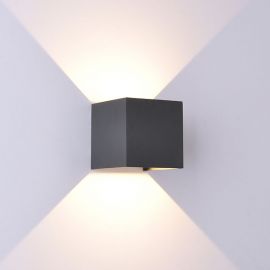 Aplice - Aplica LED dimabila iluminat exterior ambiental IP54 DAVOS gri MA-8589