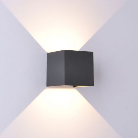 Aplice - Aplica LED dimabila iluminat exterior ambiental IP54 DAVOS gri MA-8589