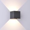 Aplica LED dimabila iluminat exterior ambiental IP54 DAVOS gri MA-8589