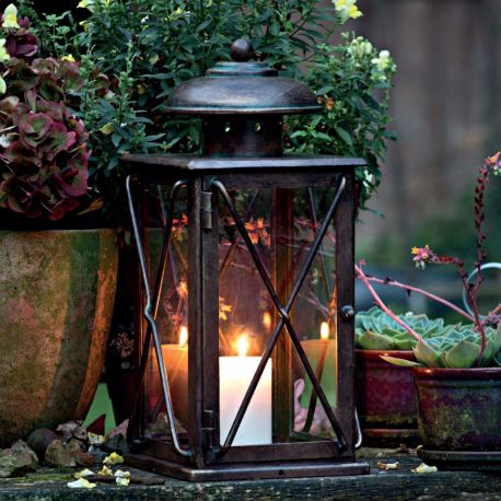 Iluminat Fier Forjat de Lux - Felinar de vant portabil din fier forjat B8689