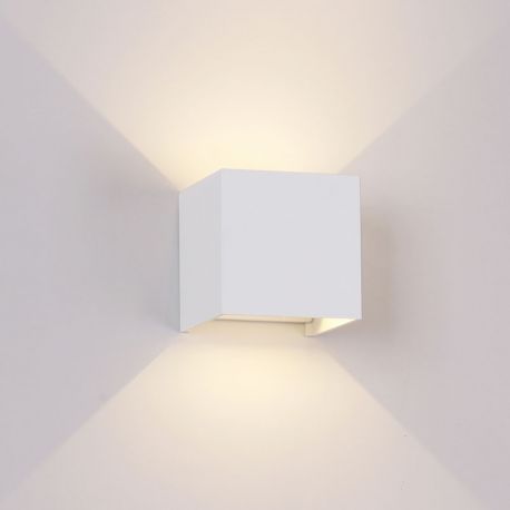 Aplice - Aplica LED dimabila iluminat exterior ambiental IP54 DAVOS alba MA-8600