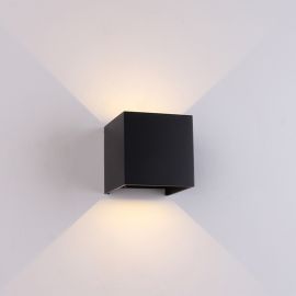 Aplice - Aplica LED dimabila iluminat exterior ambiental IP54 DAVOS neagra MA-8601
