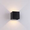 Aplica LED dimabila iluminat exterior ambiental IP54 DAVOS neagra MA-8601
