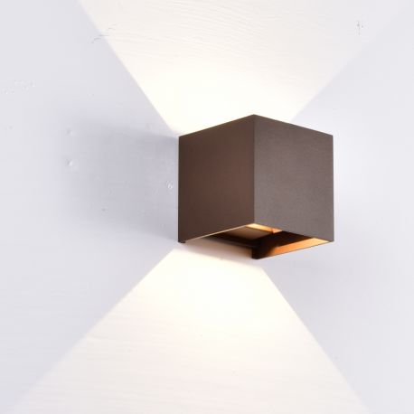 Aplice - Aplica LED dimabila iluminat exterior ambiental IP54 DAVOS corten MA-8602