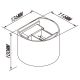 Aplice - Aplica LED dimabila iluminat exterior ambiental IP54 DAVOS alb MA-8603