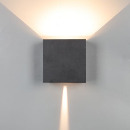 Aplice - Aplica LED dimabila iluminat exterior ambiental IP54 DAVOS XL negru MA-8611