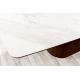 Mese dining - Masa sufragerie, Ceramica Alba, Furnir Nuc, UNIQUE 200cm A-45139 VC