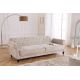 Canapele - Canapea extensibila, Tesatura Boucle Greige, Maison Belle Affaire 220cm A-44236 VC