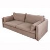 Canapea extensibila, Catifea Raiata, Taupe, APARTMENT 215cm A-44502 VC