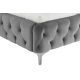 Paturi - Pat elegant tapitat cu catifea gri MODERN BAROCK 160x200cm A-46161 VC