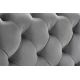 Paturi - Pat elegant tapitat cu catifea gri MODERN BAROCK 160x200cm A-46161 VC