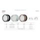 Aplice - Aplica LED CCT pentru exterior IP65 CREEK diametru 17cm, alba MA-8858