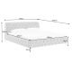 Paturi - Pat elegant tapitat cu catifea gri MODERN BAROCK 180x200cm A-46162 VC