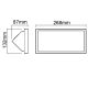 Aplice - Aplica LED CCT pentru exterior IP65 CREEK 26,8cm, corten MA-8862