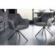 Seturi scaune, HoReCa - Set de 2 scaune pivotante Verona, gri inchis