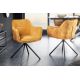 Seturi scaune, HoReCa - Set de 2 scaune pivotante Verona, galben mustar