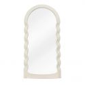 Oglinda de perete design modern Wave 160cm, alb A-45941 VC