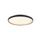 Plafoniera LED CCT, diametru 40cm, Negru-Auriu, ZB-25186
