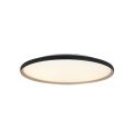 Plafoniera LED CCT, diametru 60cm, Negru-Auriu, ZB-25189