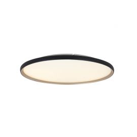 Plafoniere - Plafoniera LED CCT, diametru 60cm, Negru-Auriu, ZB-25189