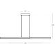 Pendule, Lustre suspendate - Lustra LED, Design Liniar, 44W 3000K BLACK-BRASS ZB-2559