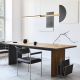 Pendule, Lustre suspendate - Lustra LED, Design Liniar, 44W 3000K BLACK-BRASS ZB-2559
