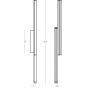 Aplice, corpuri de iluminat pentru pereti - Aplica LED, Design Liniar, 26W 3000K BLACK-BRASS ZB-2560