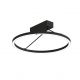 Aplice, corpuri de iluminat pentru pereti - Plafoniera LED, Design Curcular, 26W 3000K SANDY BLACK ZB-2561