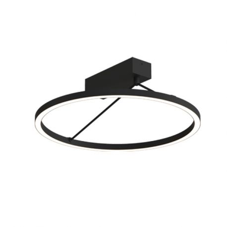 Aplice, corpuri de iluminat pentru pereti - Plafoniera LED, Design Curcular, 26W 3000K SANDY BLACK ZB-2561