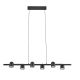 Pendule, Lustre suspendate - Lustra cu spoturi directionabile, 6xGU10, Ios negru MA-7937