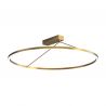 Plafoniera LED, Design Circular, 51W 3000K BRASS ZB-2566
