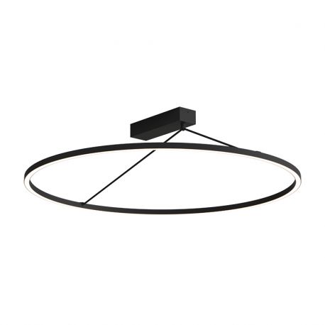 Plafoniere - Plafoniera LED, Design Circular, 51W 3000K BLACK ZB-2563