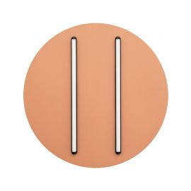 Plafoniere - Plafoniera LED 24W 3000K BLACK STICK-BRICK RED ZB-2567