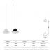 Pendule, Lustre suspendate - Pendul LED design minimalist modern, GRUISSAN negru MA-8466