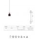 Pendule, Lustre suspendate - Pendul LED design minimalist modern, GRUISSAN negru/auriu MA-8467